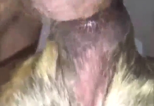 Good and hard zoophile fuck scene with a beast