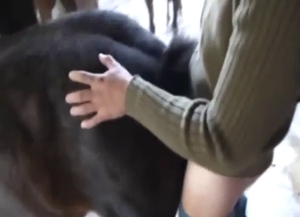 Guy has a black mare that he wants to fuck-punish